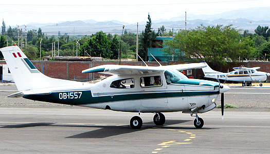 Cessna Light Plane In Nazca Peru