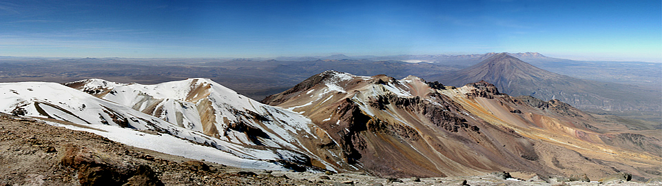 The Summit Of Chachani Mountain In Arequipa Peru