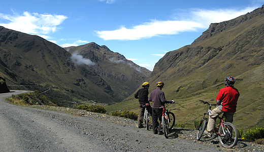Bikers Seeing The Cloud Forest Of Peru