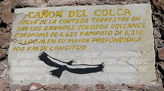 Condor Figure At The Condor Cross Lookout - Colca Canyon