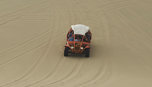 Downhill Buggy In Oasis La Huacachina