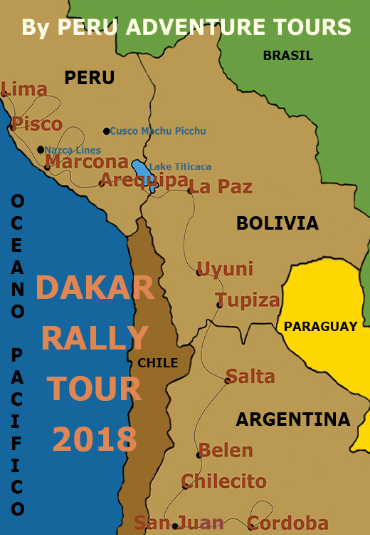 Map Rally Dakar 2018