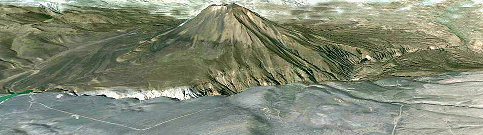Satelite Picture Of Misti Volcano