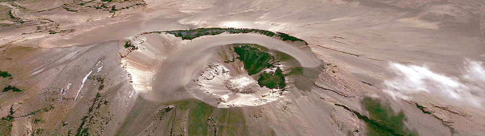 Crater Of Volcan Misti