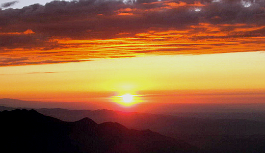 Sunset On The Misti Volcano
